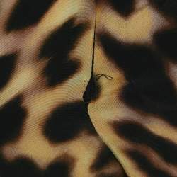 Stella McCartney Brown Leopard Print Silk Tie-Up Trousers M