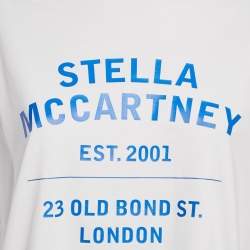Stella McCartney White Logo Print Crew Neck T-Shirt S