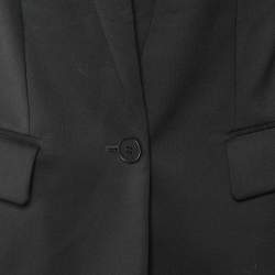 Stella McCartney Black Wool Button Front Blazer M