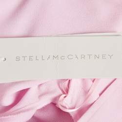 Stella McCartney Light Orchid Pink Crepe Puff Sleeve Blouse S