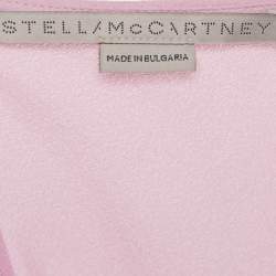 Stella McCartney Light Orchid Pink Crepe Puff Sleeve Blouse S