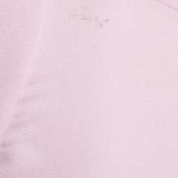 Stella McCartney Light Orchid Pink Crepe Puff Sleeve Blouse S