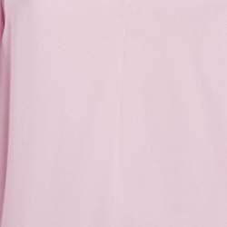 Stella McCartney Light Orchid Pink Crepe Puff Sleeve Blouse S