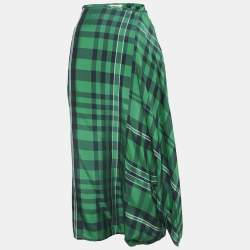 Stella McCartney Green Plaid Harem Pants M