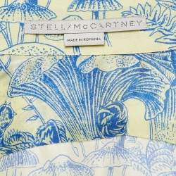 Stella McCartney Green/Blue Printed Silk Shirt M