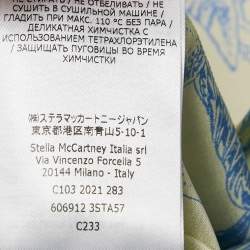 Stella McCartney Green/Blue Printed Silk Shirt M