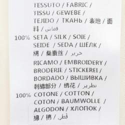 Pre Owned Stella McCartney White Silk Broderie Anglaise Blouse S