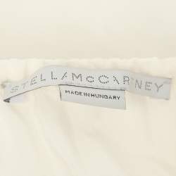 Pre Owned Stella McCartney White Silk Broderie Anglaise Blouse S