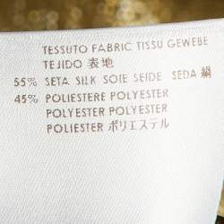 Stella McCartney Gold Lame Flared Sleeve Top M