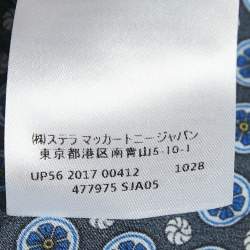 Pre Owned Stella McCartney Navy Blue Printed Blouse and Pants Set S