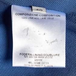 Stella McCartney Blue Wool Tailored Jacket S