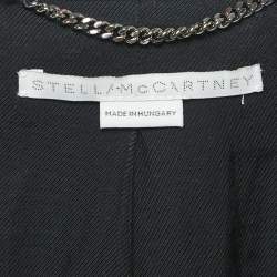 Stella McCartney Black Wool Button Front Blazer M