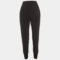 Stella McCartney Black Crepe Jogger Pants XS