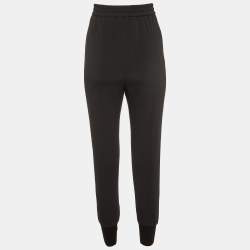Stella McCartney Black Crepe Jogger Pants XS