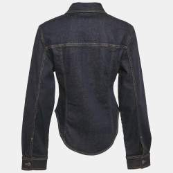 Stella McCartney Navy Blue Denim Long Sleeve Jacket S