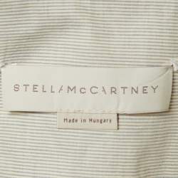Stella McCartney Light Grey Striped Cotton Playsuit S