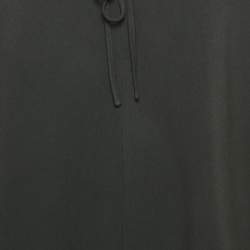 Stella McCartney Black Crepe Tie-Up Detail Mini Dress S