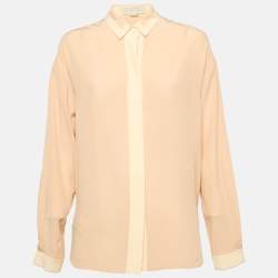 Stella McCartney Pink Silk Long Sleeve Shirt S