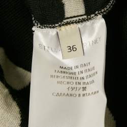 Stella McCartney Black/White Polka Dot Jacquard Knit Wool Sweater XS