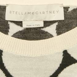 Stella McCartney Black/White Polka Dot Jacquard Knit Wool Sweater XS