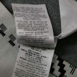 Pre Owned Stella McCartney White Plaid Knit Trousers M