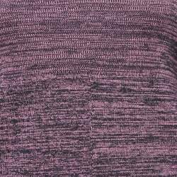 Stella McCartney Purple Patterned Cotton Knit Sweater M
