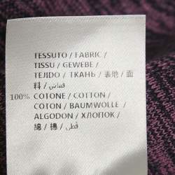 Stella McCartney Purple Patterned Cotton Knit Sweater M