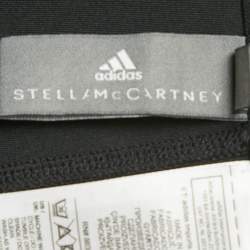 Stella McCartney  X Adidas Black Mesh Trim Jersey Leggings L