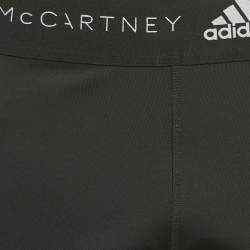 Stella McCartney  X Adidas Black Mesh Trim Jersey Leggings L