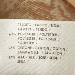 Stella McCartney Beige Snake Pattern Jacquard Short Dress L