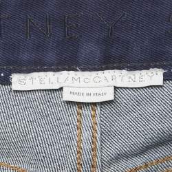 Stella McCartney Blue Denim Heart Applique Detail Straight Leg S Waist 27"