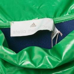 Stella McCartney x Adidas Green Nylon Knit Turtle Neck Sweatshirt M