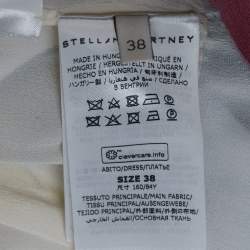 Stella McCartney White Printed Crepe Mini Dress S