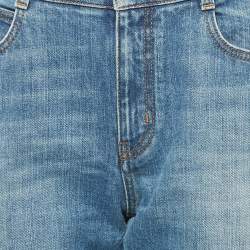 Pre Owned Stella McCartney Blue Logo Tape Denim Jeans M Waist 29"