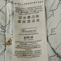 Pre Owned Stella McCartney Blue Logo Tape Denim Jeans M Waist 29"