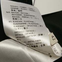 Pre Owned Stella McCartney Black Crepe Buckle Detail Sleeveless Top M