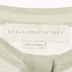 Pre Owned Stella McCartney Grey Broderie Anglaise Cotton Blouse S