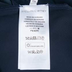 Pre Owned Stella McCartney Navy Blue Georgette Chain Detail Mini Dress S