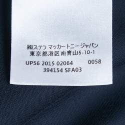 Pre Owned Stella McCartney Navy Blue Georgette Chain Detail Mini Dress S