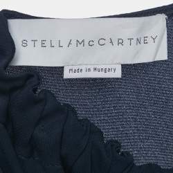 Pre Owned Stella McCartney Navy Blue Georgette Chain Detail Mini Dress S