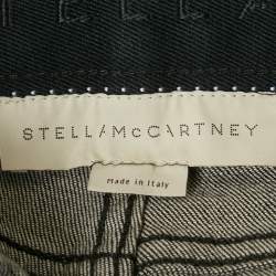 Pre Owned Stella McCartney Black Denim Decorated Detail Jeans S