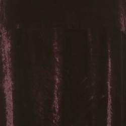 Pre Owned Stella McCartney Burgundy Velvet Sleeveless Lace Trimmed Long Dress M