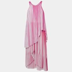 Stella McCartney Blush Pink Python Print Long Sleeve Shift