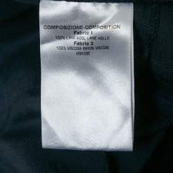 Pre Owned Stella McCartney Blue Pinstripe Wool Trousers M