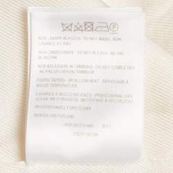 Pre Owned Stella McCartney Cream Wool Contrast Lapel Blazer L