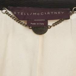 Pre Owned Stella McCartney Cream Wool Contrast Lapel Blazer L