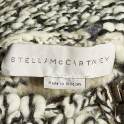 Pre Owned Stella McCartney Ivory Chunky Fleece Wool Knit Cardigan S