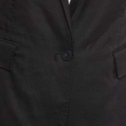 Pre Owned Stella McCartney Black Silk Blend Single Breasted Blazer S