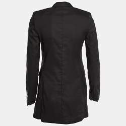 Pre Owned Stella McCartney Black Silk Blend Single Breasted Blazer S