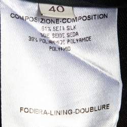 Pre Owned Stella McCartney Black Silk Blend Single Breasted Blazer S